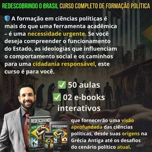 Imagem do curso Redescobrindo o Brasil - Curso Completo de Formação Política