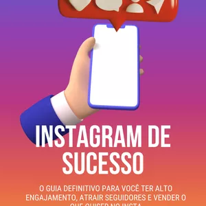 Imagem de capa para o Ebook Instagram de Sucesso.