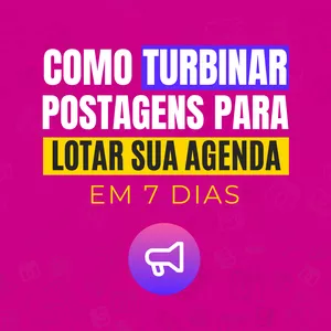 Imagem de capa para o Ebook COMO TURBINAR POSTAGENS E LOTAR SUA AGENDA EM 7 DIAS
