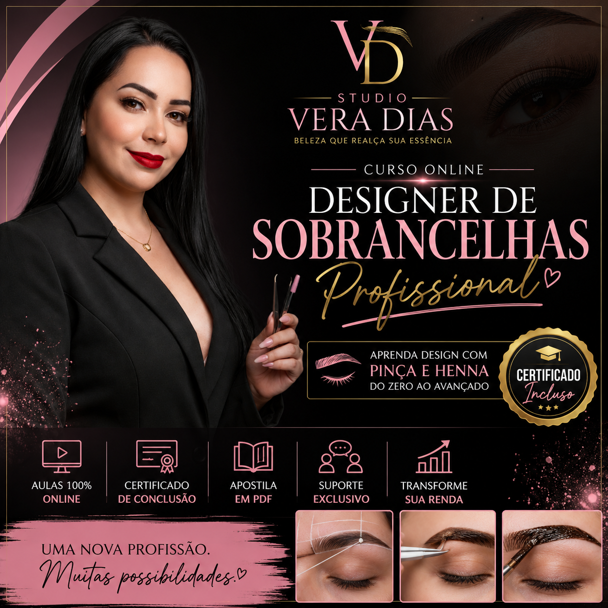 Imagem do curso Curso Designer de Sobrancelhas Profissional - Do Zero ao Atendimento