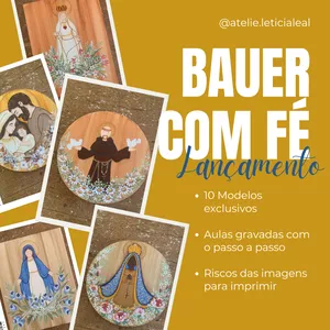 Imagem de capa para o Curso online Bauer com fé - Santinhos
