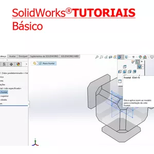 Imagem de capa para o Ebook SolidWorks® Básico TUTORIAIS