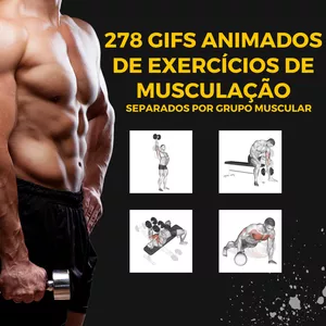 Imagem de capa para o Ebook 278 Exercícios de musculação com enfase no músculo trabalhado