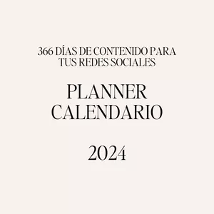 Imagen de portada para Ebook CALENDARIO PLANNER PARA REDES SOCIALES 366 IDEAS 2024