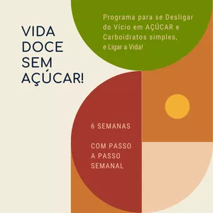 Imagem de capa para o Curso online Programa Vida Doce SEM Açúcar | Avulso_Europa