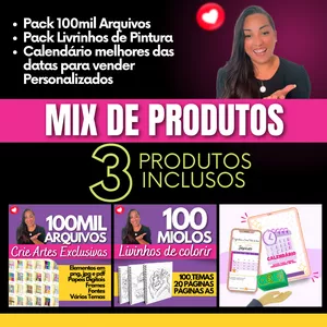 Imagem de capa para o Curso online MIX PRODUTOS - PACK100MIL ARQUIVOS+LIVRINHOSCOLORIR+CALENDÁRIO DE VENDAS