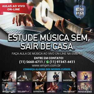Imagem principal do produto Curso de Música - Aulas Ao Vivo Online - EMPM Escola de Música