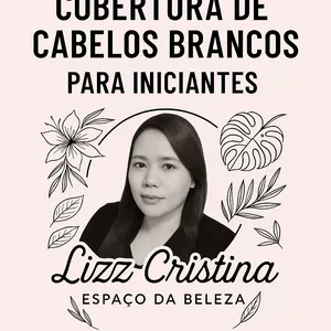Imagem de capa para o Ebook GUIA PRATICO COBERTURA DE CABELOS BRANCOS PARA INICIANTES