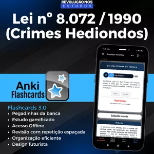 Imagem de capa para o Curso online Lei nº 8.072 / 1990 (Crimes Hediondos) - L8072