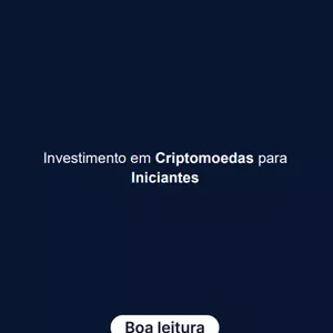 Imagem de capa para o Ebook Investimento em Criptomoedas para  Iniciantes