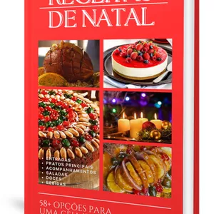 Imagem de capa para o Ebook Receitas para Ceia de Natal.