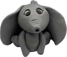 Aprenda a modelar esse elefante baby no Curso Meu Primeiro Zoológico - Modele 25 Animais em Pasta Americana