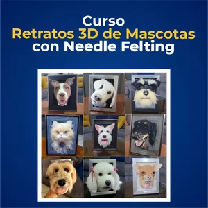 Imagen de portada para Ebook Retratos 3D de mascotas con Needle Felting