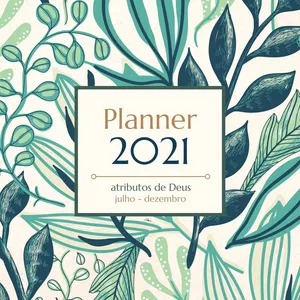 Imagem de capa para o Ebook Planner 2021 - julho a dezembro