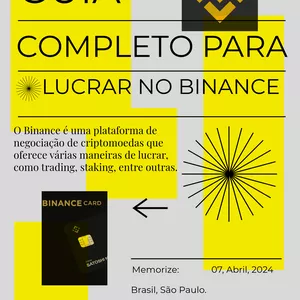 Imagem de capa para o Ebook Guia Completo para Lucrar no Binance: Estratégias e Dicas para Maximizar seus Ganhos