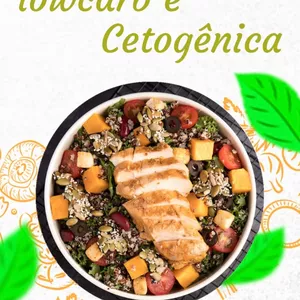Imagem de capa para o Ebook Receitas para dietas Low Carb e Cetogênica