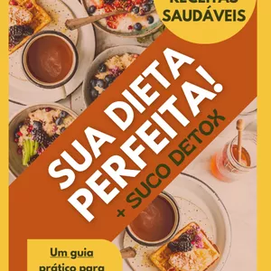 Imagem de capa para o Ebook EBOOK +20 RECEITAS SAUDÁVEIS + DETOX