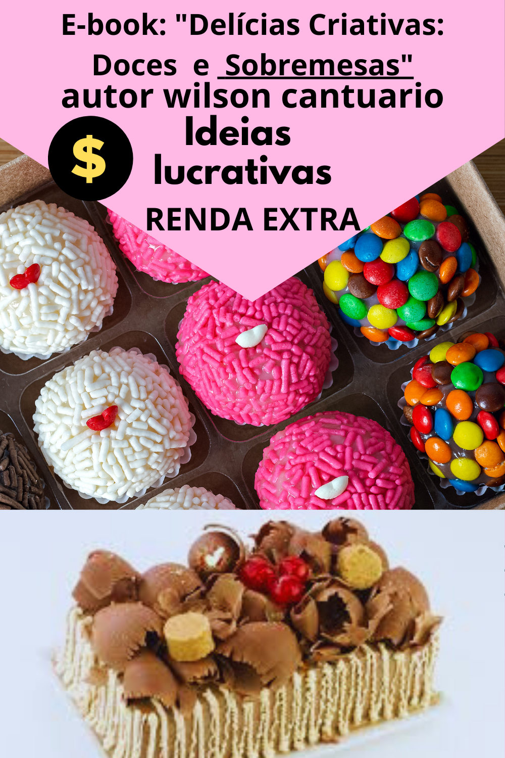 Imagem do curso e -book delícias criativa doces e sobremesas