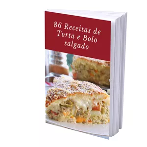Imagem de capa para o Ebook 86 Receitas de tortas e bolo salgados 