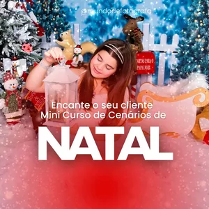 Imagem de capa para o Curso online Mini Curso de Fotografia de natal