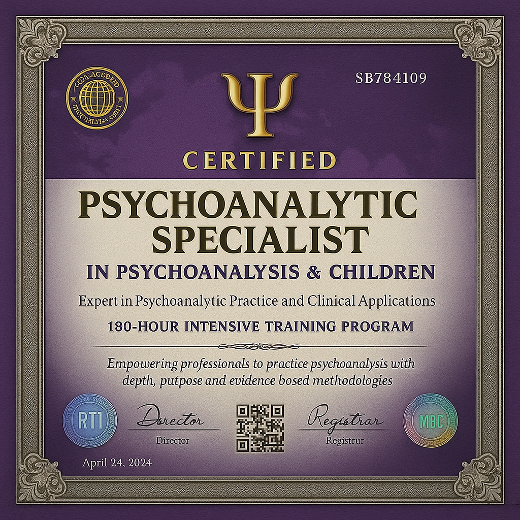 Imagem do curso ⚠️ ÚLTIMO DIA! ⚠️ Formação Especialização em Psicanálise e Filhos – Psicanalista + Livro + Registro Profissional + Crachá Digital + Mapas Mentais + Cartilhas + Resumos + Exercícios + Práticas.