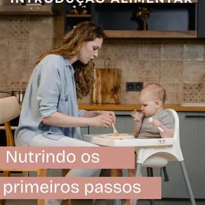 Imagem de capa para o Ebook Nutrindo os Primeiros Passos - Guia completo para introdução alimentar
