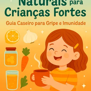 Imagem de capa para o Ebook Receitinhas Naturais para Crianças Fortes