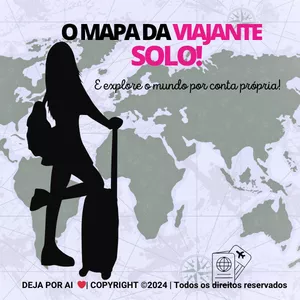 Imagem de capa para o Ebook Mapa da Viajante Solo 