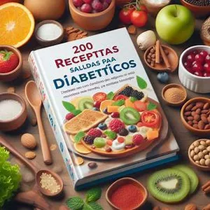 Imagen de portada para Ebook "200 Recetas Saludables para Diabéticos