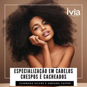 Imagem de capa para o Curso online Especialização em Cabelos Crespos e Cacheados: Técnicas Avançadas para Profissionais de Beleza
