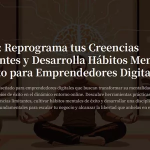 Imagen de portada para Ebook Reprograma tus Creencias Limitantes y Desarrolla Hábitos Mentales de Éxito para Emprendedores Digitales