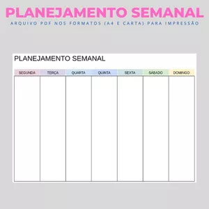 Imagem de capa para o Curso online Planejamento Semanal
