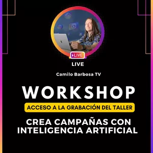 Imagen de portada para Curso online Grabación Workshop Crea campañas con inteligencia artificial 