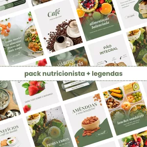 Imagem de capa para o Curso online PACK CANVA NUTRICIONISTA