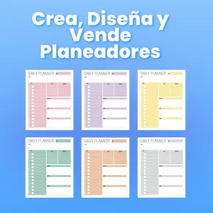 Imagen de portada para Curso online 📝 Curso de Diseño de Planners Creativos – Personaliza y Da Vida a tus Ideas