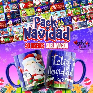 Imagen de portada para Curso online Pack Tazas Navidad Para Sublimación