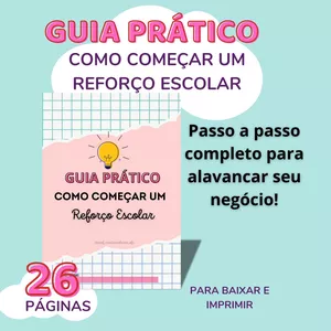 Imagem de capa para o Curso online Guia Prático de como começar um Reforço Escolar- Prof. Marta Medeiros
