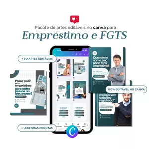 Imagem do curso PACK PARA EMPRÉSTIMO E FGTS - Criaé Studio