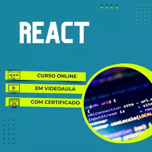 Imagem do curso Curso de React em Videoaula com Certificado