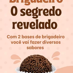 Imagem de capa para o Ebook 2 Receitas de brigadeiro que rende mais de 15 sabores diferentes