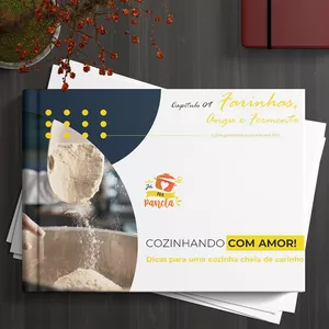 Imagem de capa para o Ebook Cozinhando com Amor - Farinhas, Angu e Fermento