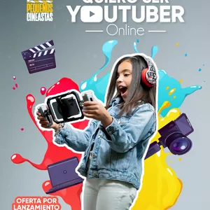 Imagen de portada para Curso online Quiero Ser Youtuber Online