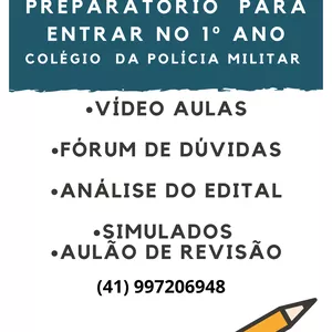 Imagem Curso Preparatório Colégio da Polícia Militar do Paraná 1º Ano Ensino Médio