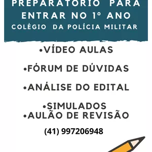 Imagem de Curso Preparatório Colégio da Polícia Militar do Paraná 1º Ano Ensino Médio criado por Focus Preparação na hotmart