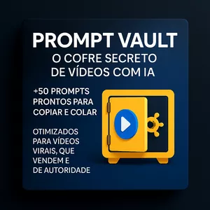 Imagem de capa para o Ebook Prompt Vault – O Cofre Secreto de Vídeos com IA.