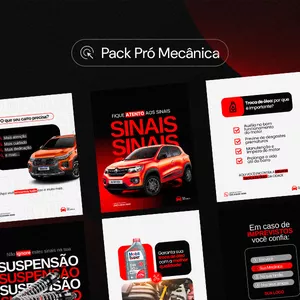 Imagem de capa para o Curso online Pack de Artes - Mecânica - Canva e Photoshop