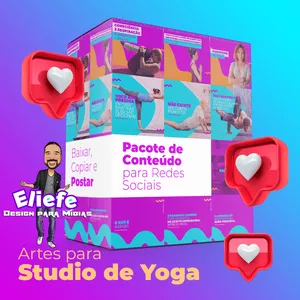 Imagem de capa para o Ebook 120 Artes para Studio de Yoga