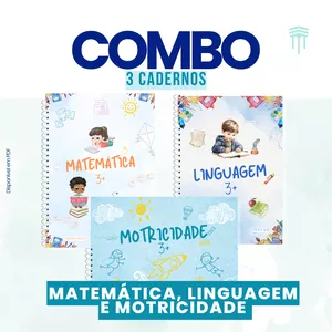 Imagem de capa para o Ebook Combo: Motricidade 3+, Material de Linguagem 3+ e Matemática 3+