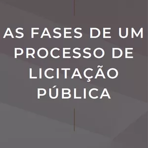 Imagem de capa para o Ebook As fases de um processo de licitação pública 