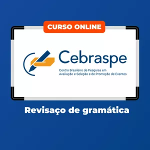 Imagem de capa para o Curso online Revisaço de gramática da Banca CEBRASPE
